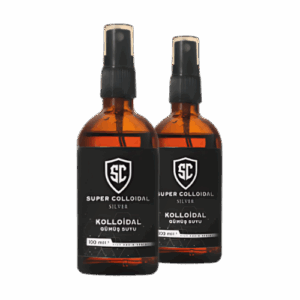 Super Colloidal Kolloidal Gümüş Suyu 100ml 40ppm 2 Adet