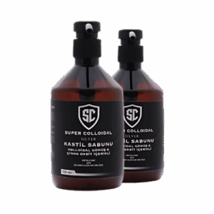 Super Colloidal Kastil Sabunu Kolloidal Gümüş Ve Çinko Oksit İçerikli 2 Adet