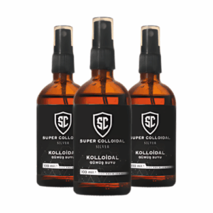 Super Colloidal Kolloidal Gümüş Suyu 100ml 40ppm 3 Adet