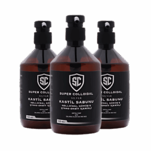Super Colloidal Kastil Sabunu Kolloidal Gümüş Ve Çinko Oksit İçerikli 3 Adet