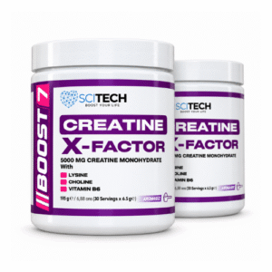 BOOST-7 Creatine X-Factor Kreatin Monohidrat + L-Lizin + Kolin + Vitamin B6 195 Gr 30 Servis 2 Adet