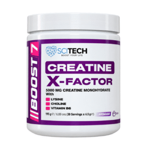 BOOST-7 Creatine X-Factor Kreatin Monohidrat + L-Lizin + Kolin + Vitamin B6 195 Gr 30 Servis
